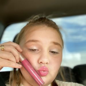 A poping pink lipstick